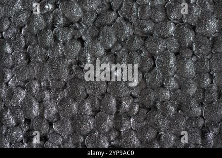 Close-up of the texture of gray heat insulation styrofoam sheet as background Stock Photo