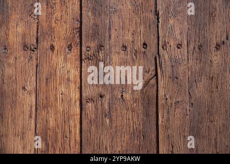 Texture of old rustic wooden planks Stock Photo