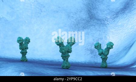 Antibodies Interacting with Human Cell Receptors Stock Photo - Alamy