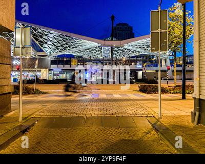 Rush Hour Down Town Tilburg, Netherlands. Rush Hour Traffice during an ...