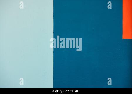 Multi colored abstract textured background. Blues and orange. Stock Photo
