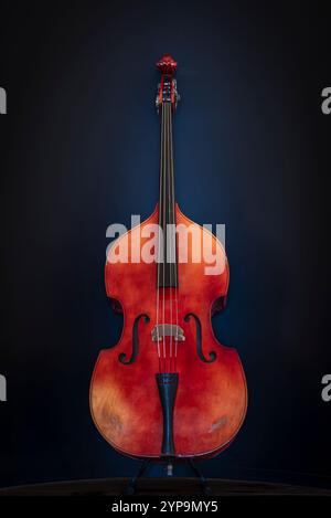 Cello, the bigger of the stringed instruments. Stock Photo