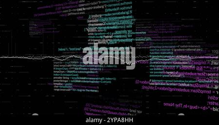 Image of data processing over diagrams Stock Photo