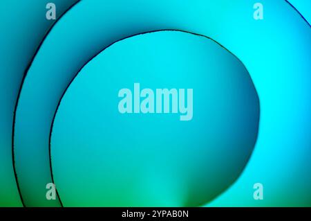 Abstract spiral on a blue green background Stock Photo