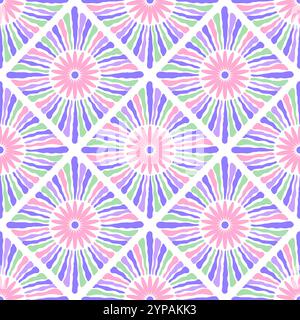 Seamless pattern with flowers Stock Vector