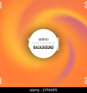 Abstract colorful background with swirl effect and circle in center. Vector illustration. Stock Vector
