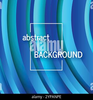 Trendy geometric blue background with abstract circles shapes. Futuristic dynamic pattern design. Vector illustration Stock Vector