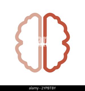 brain icon logo design template Stock Vector