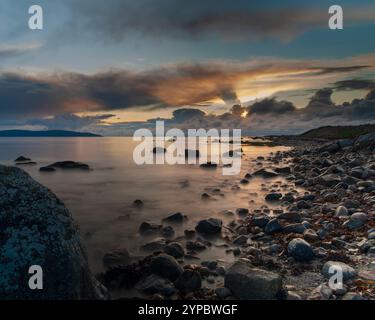 galway bay from silverstand barna county galway Stock Photo