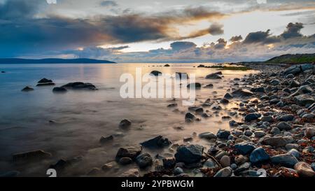 galway bay from silverstand barna county galway Stock Photo