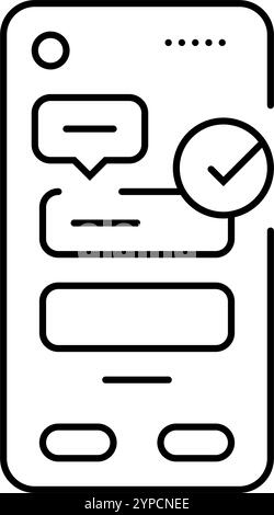 microcopy ux ui design line icon vector illustration Stock Vector Image ...