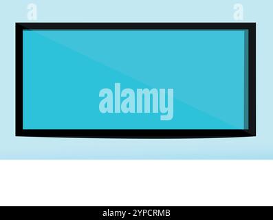 Board in black chalkboard in school classroom vector illustration. Green mockup board with chalk and sponge 2d object on white background. Stock Vector