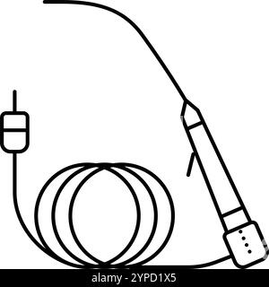 cystoscope urology line icon vector illustration Stock Vector Image ...
