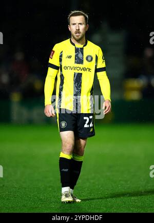 Harrogate Town's Stephen Dooley during the Emirates FA Cup first round ...