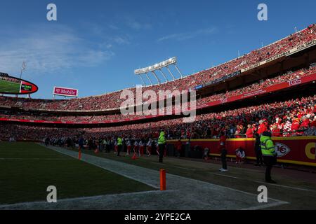 Las Vegas Raiders Fans Watch Players Warm Up Prior To An Nfl Football 