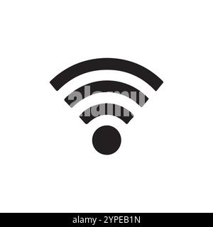 Wifi icon. Free wifi sign isolated icon. wi-fi network logo. flat illustration of wifi vector icon. Stock Vector