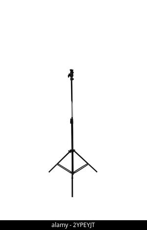 Lighting Stand on White Background – Professional Photography Equipment Isolated Stock Photo