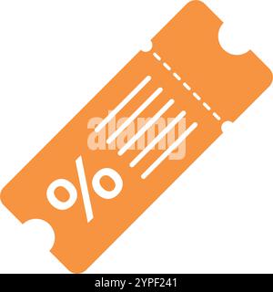 Gift voucher icon in flat style. Discount vector illustration on isolated background. Promotion coupon sign business concept. Stock Vector