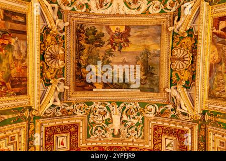 The Gallery of Maps a gallery located in the Vatican containing a series of painted topographical maps of Italy based on drawings Ignazio Danti. It to Stock Photo