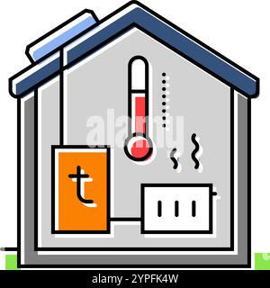 heat storage energy line icon vector illustration Stock Vector Image ...