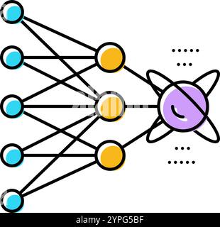 algorithm quantum technology color icon vector illustration Stock ...