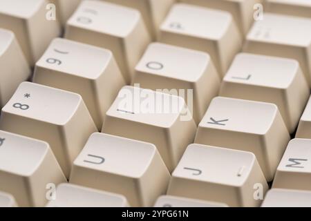 Closeup of computer keyboard, shallow depth of field Stock Photo