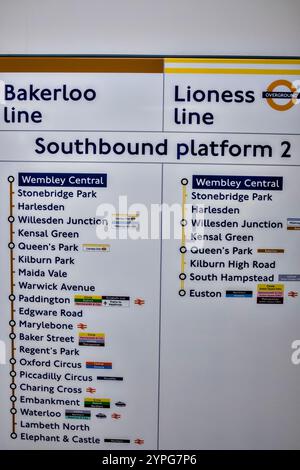 New Signage For The Renamed Lioness Line On The Old London Overground New Signage For The Renamed Lioness Line On The Old London Overground