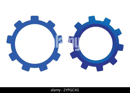 Cogwheels - Infographic Design - Gear Icons surrounded with text Stock Vector