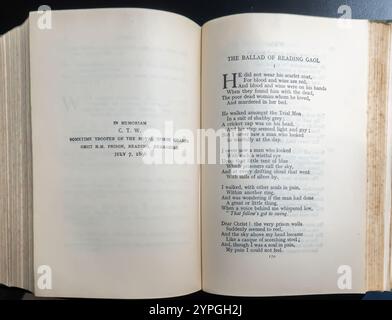 The Ballad of Reading Gaol by Oscar Wilde Stock Photo