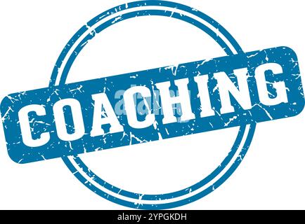 coaching round stamp isolated on transparent background. coaching stamp Stock Vector