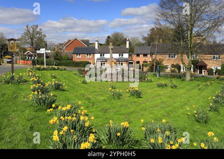 Spring view over Great Dalby village, Leicestershire, England; UK Stock ...