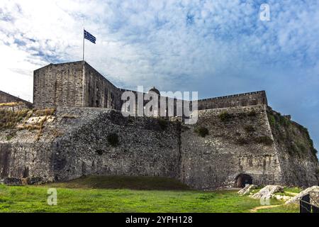 The New Venetian fortress in the town of Kerkyra on the island of Corfu in Greece Stock Photo