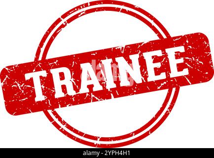 trainee round stamp isolated on transparent background. trainee stamp Stock Vector