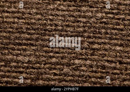 An Intricate and Textured Brown Fabric CloseUp That is Perfect for Various Design Inspirations Stock Photo