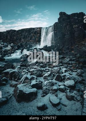 Beautiful Iceland - Nature on the top - Mystical land of Ice and Fire Stock Photo