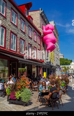 Rue Notre-Dame, Historic Old Town, Quebec City, Canada Stock Photo - Alamy