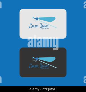 Modern Colorful Spread Dragonfly Icon Illustration Logo Design Vector Stock Vector