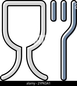 raw meat handling food safety glyph icon vector illustration Stock ...