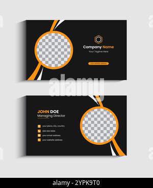 Corporate Business card Template design Stock Vector