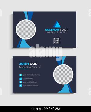Corporate Business card Template design Stock Vector
