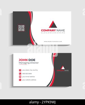 Corporate Business card Template design Stock Vector