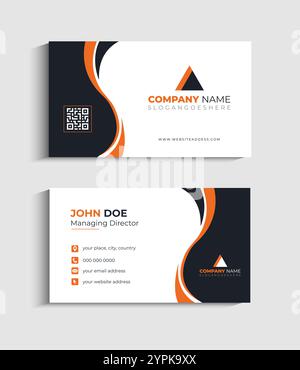 Corporate Business card Template design Stock Vector