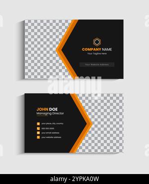 Corporate Business card Template design Stock Vector