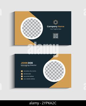 Corporate Business card Template design Stock Vector