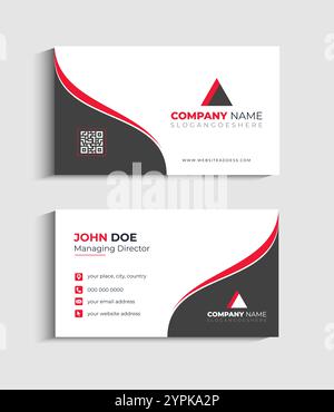 Corporate Business card Template design Stock Vector