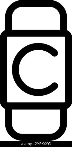 Captain loop symbol - modern sports icon symbol Stock Vector