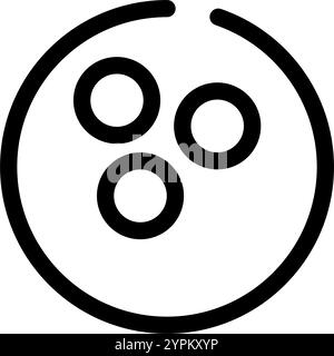 Bowling symbol - modern sports icon symbol Stock Vector