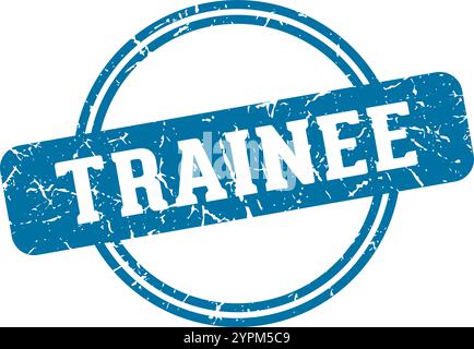 trainee round stamp isolated on transparent background. trainee stamp Stock Vector