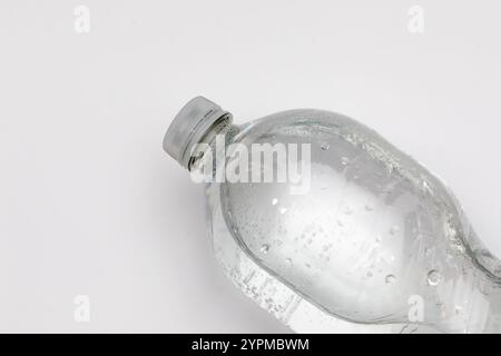 Close-Up of Water Bottle Top Isolated on White Background. Stock Photo