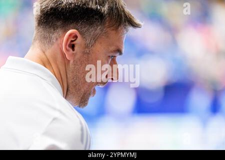 Christian Prokop (TSV Hannover-Burgdorf, Trainer)   GER, TBV Lemgo Lippe vs. TSV Hannover-Burgdorf, Handball, 1. Bundesliga, 12. Spieltag, Spielzeit 2024/2025, 01.12.2024  Foto: Eibner-Pressefoto/Jan Rollinger Stock Photo